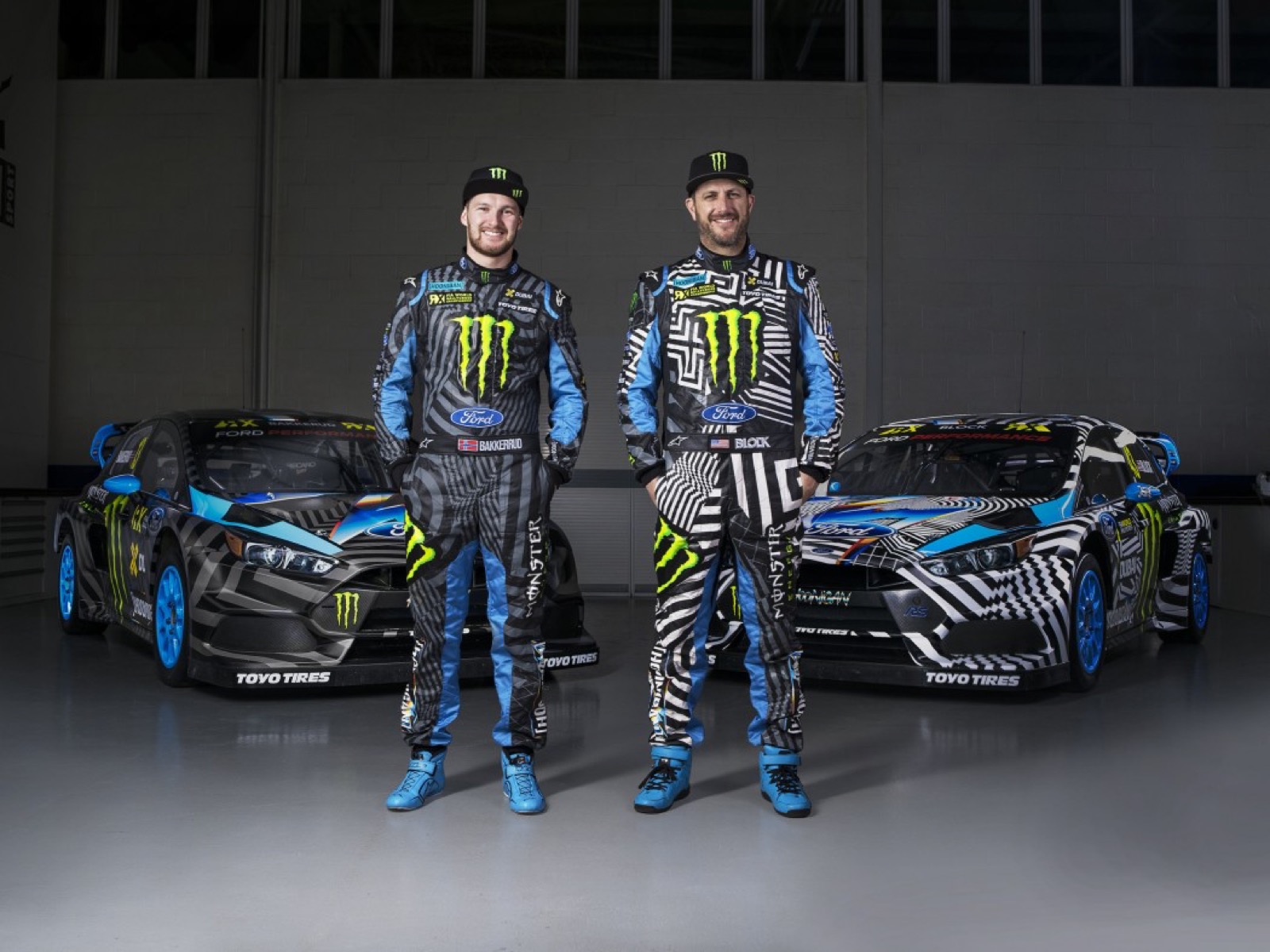 Hoonigan × Ken Block — Ford Focus RS RX — Detalle de la livery — prensa Hoonigan