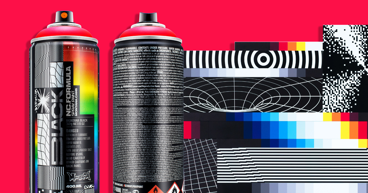 BLACK Artist Series No. 17 — "Infra Red" (BLK IN3000) — Montana Cans, 2018