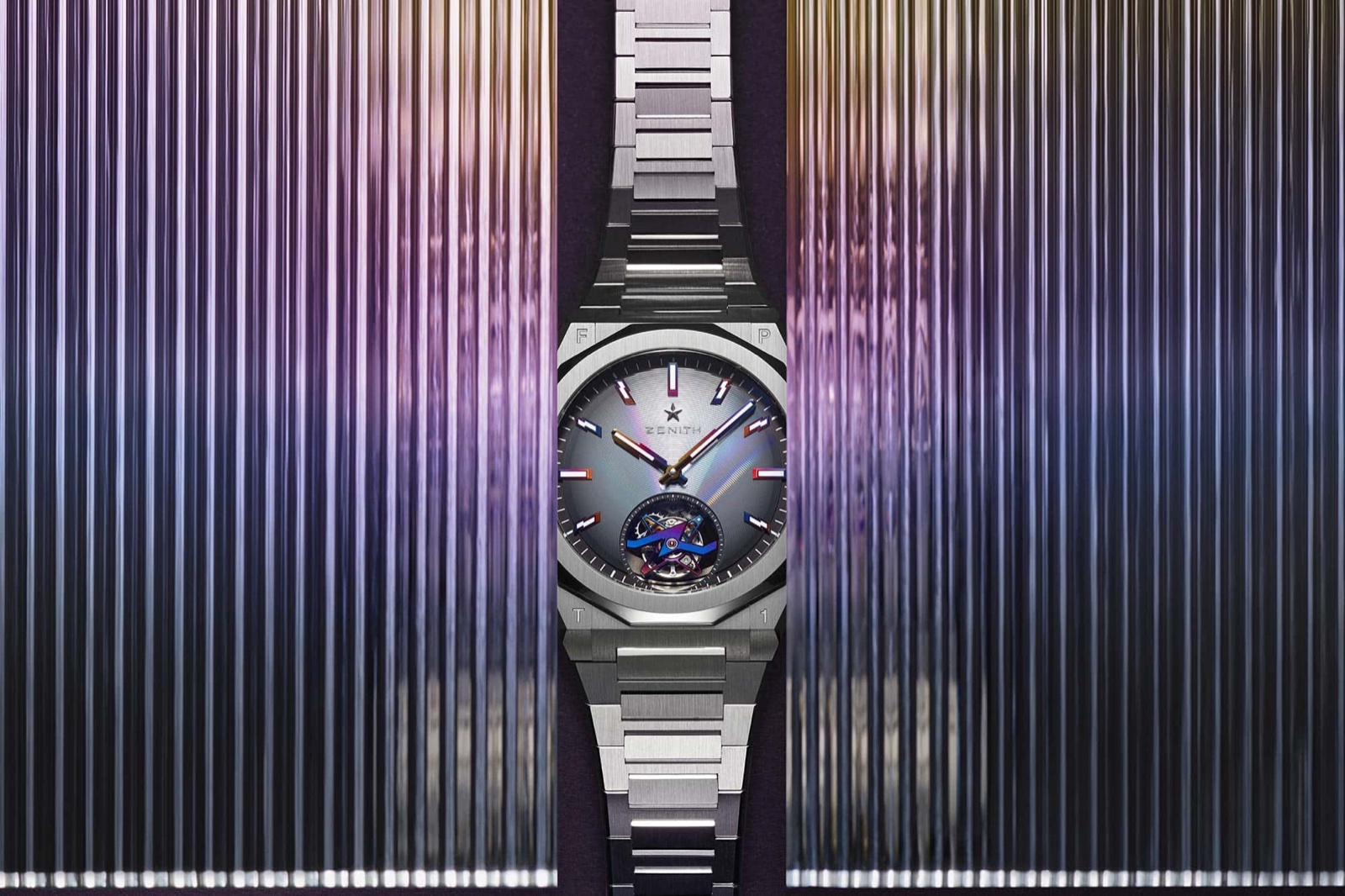 Zenith × Felipe Pantone — DEFY Skyline Tourbillon (2024), edición de 100 — prensa Zenith · prototipo local — clearance por imagen antes de publicar