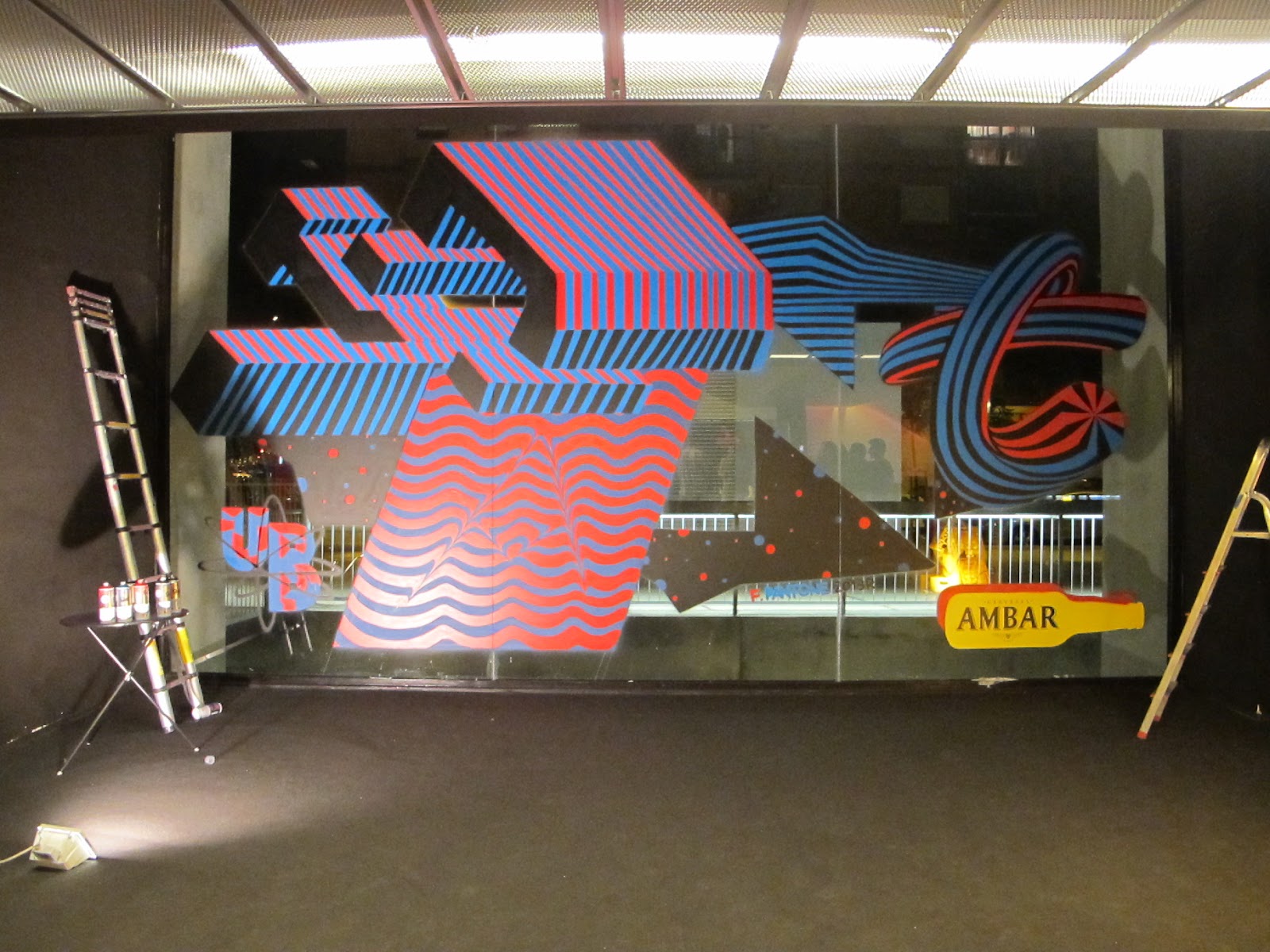 La Rambleta UV mural, 2014 — Making of — foto del Drive del estudio (harvest 2026-07-04) · carpeta valencia-2013-rambleta