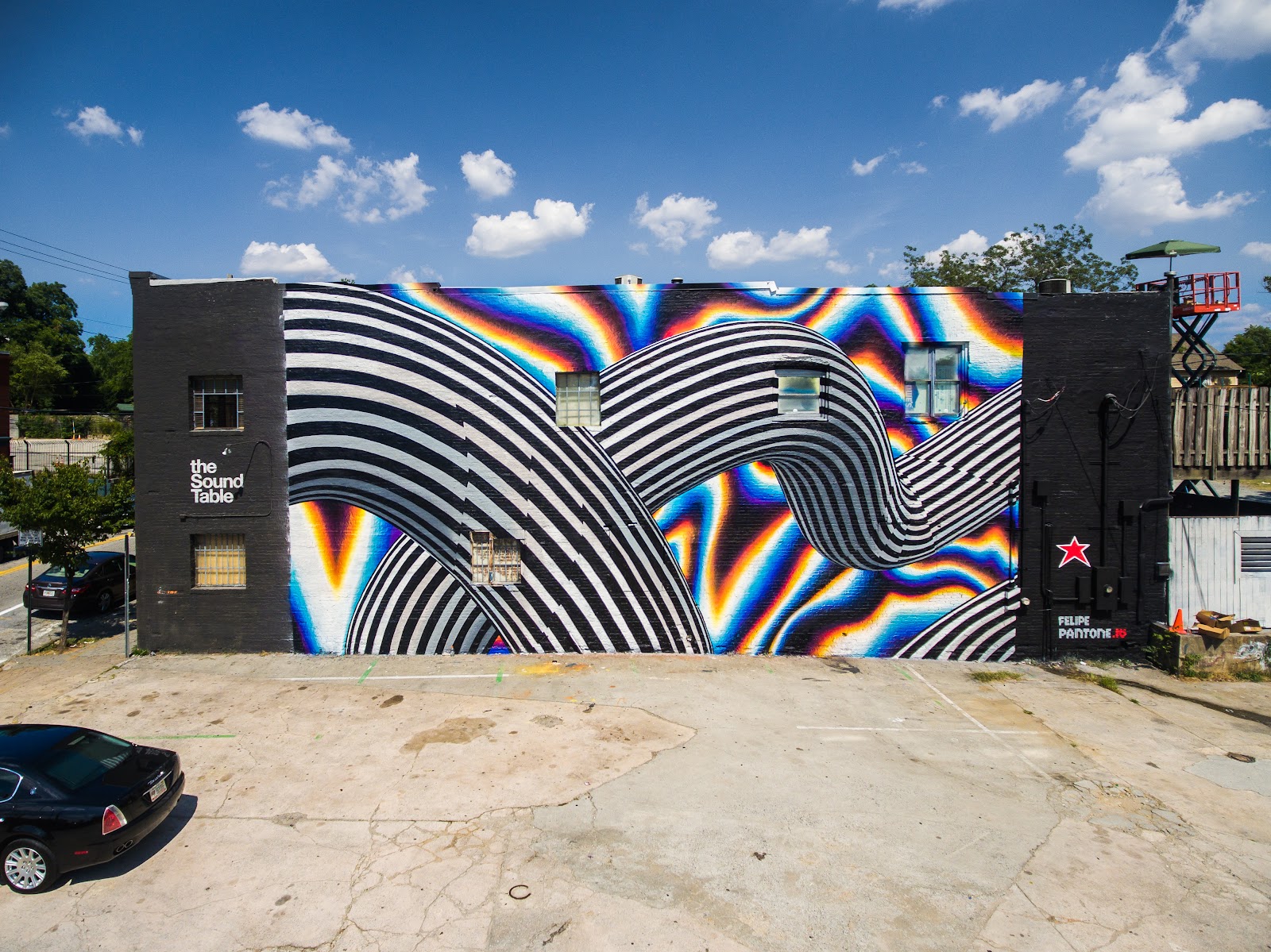 Sound Table mural (OuterSpace Project), 2016 — foto del Drive del estudio (harvest 2026-07-04) · carpeta atlanta-2016-outerspace