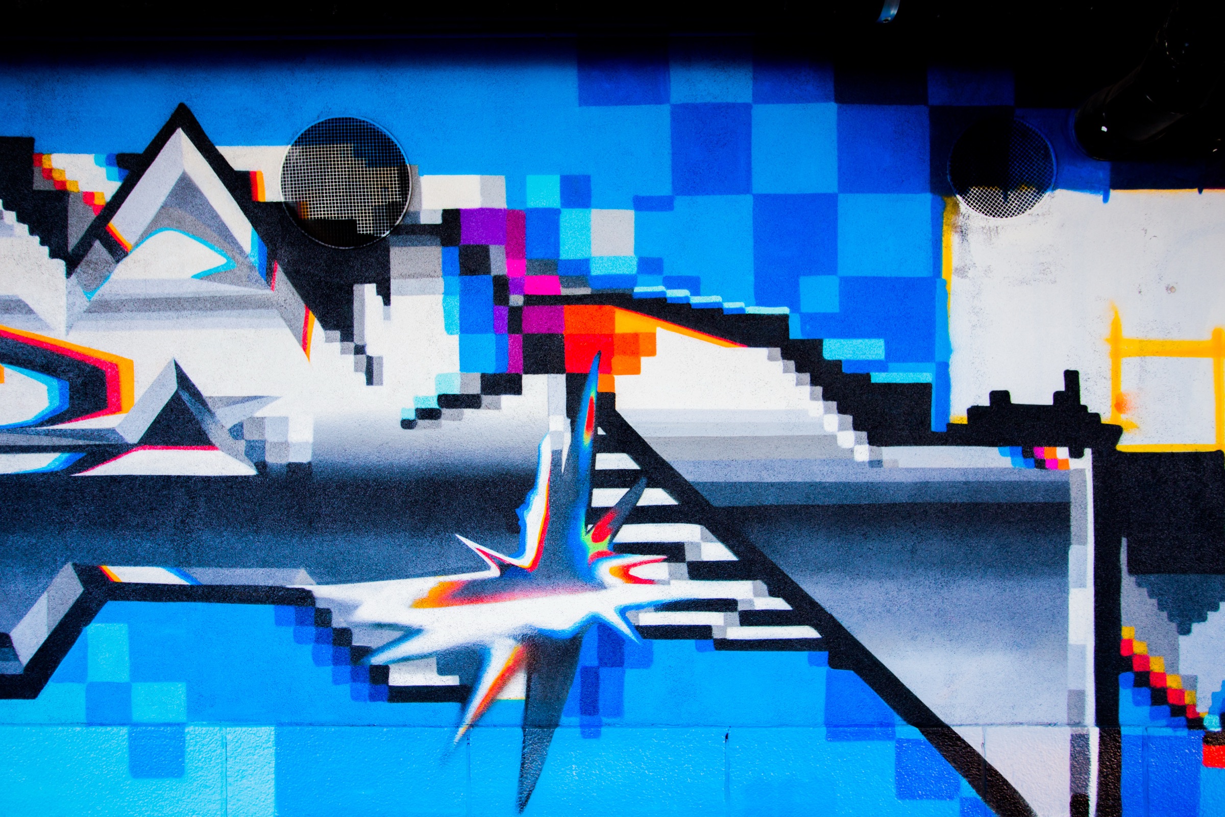 Drammen Bridge, 2015 — Detalle del tramo azul.