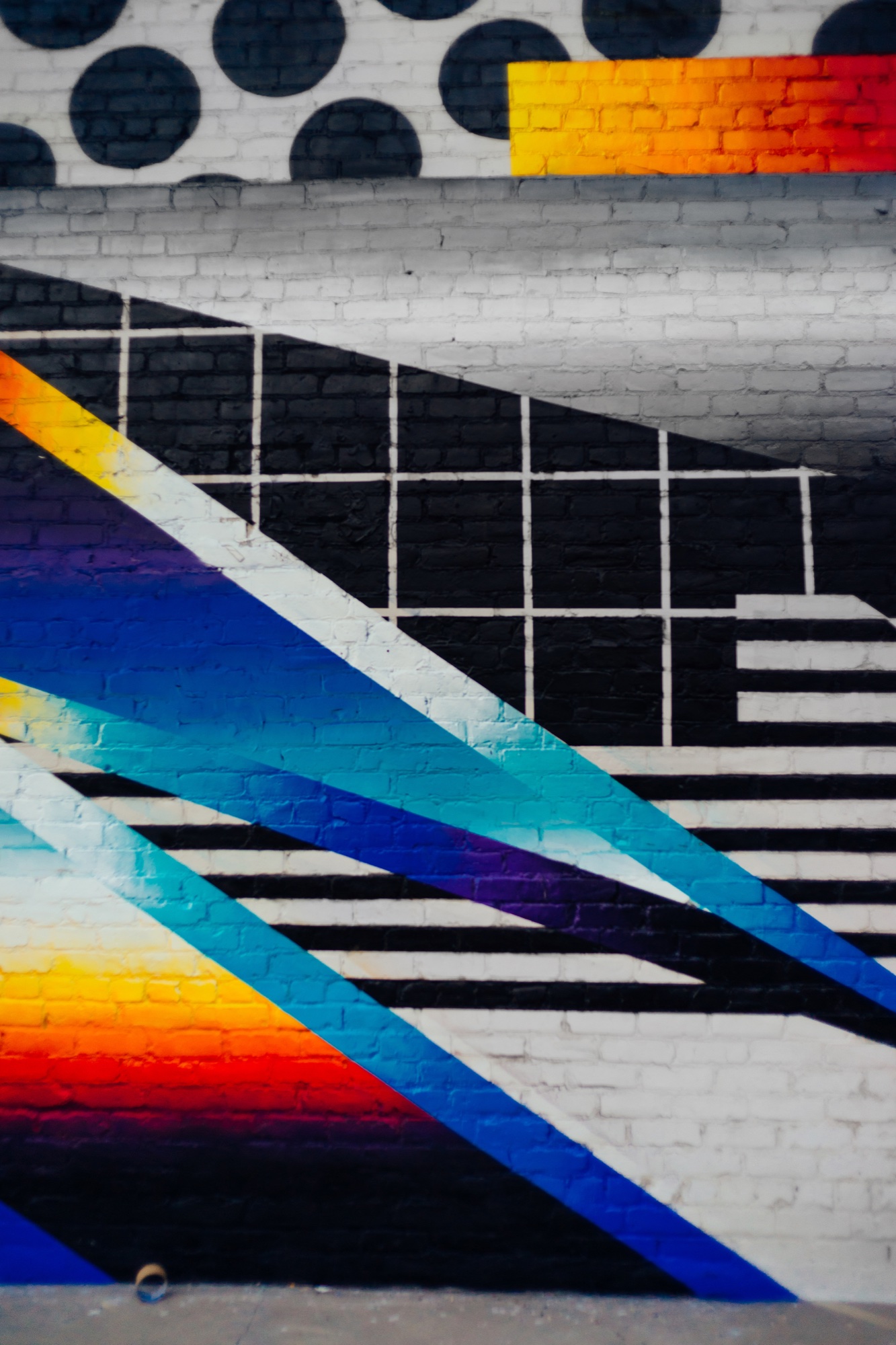 Optichromie for Long Beach, 2016 — Detalle vertical del rayo.