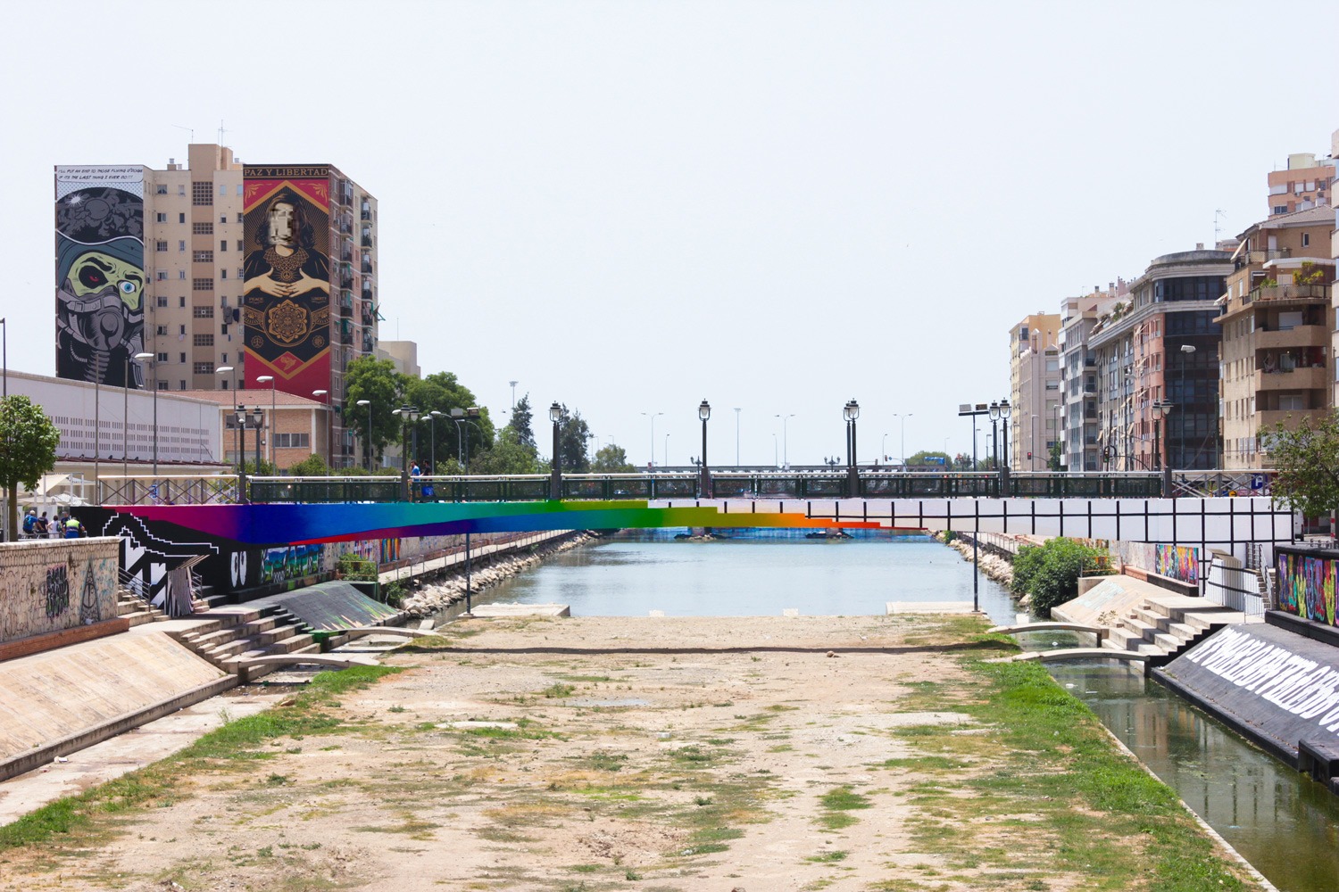 Málaga, 2015 — El panel de los ojos, en el estribo.