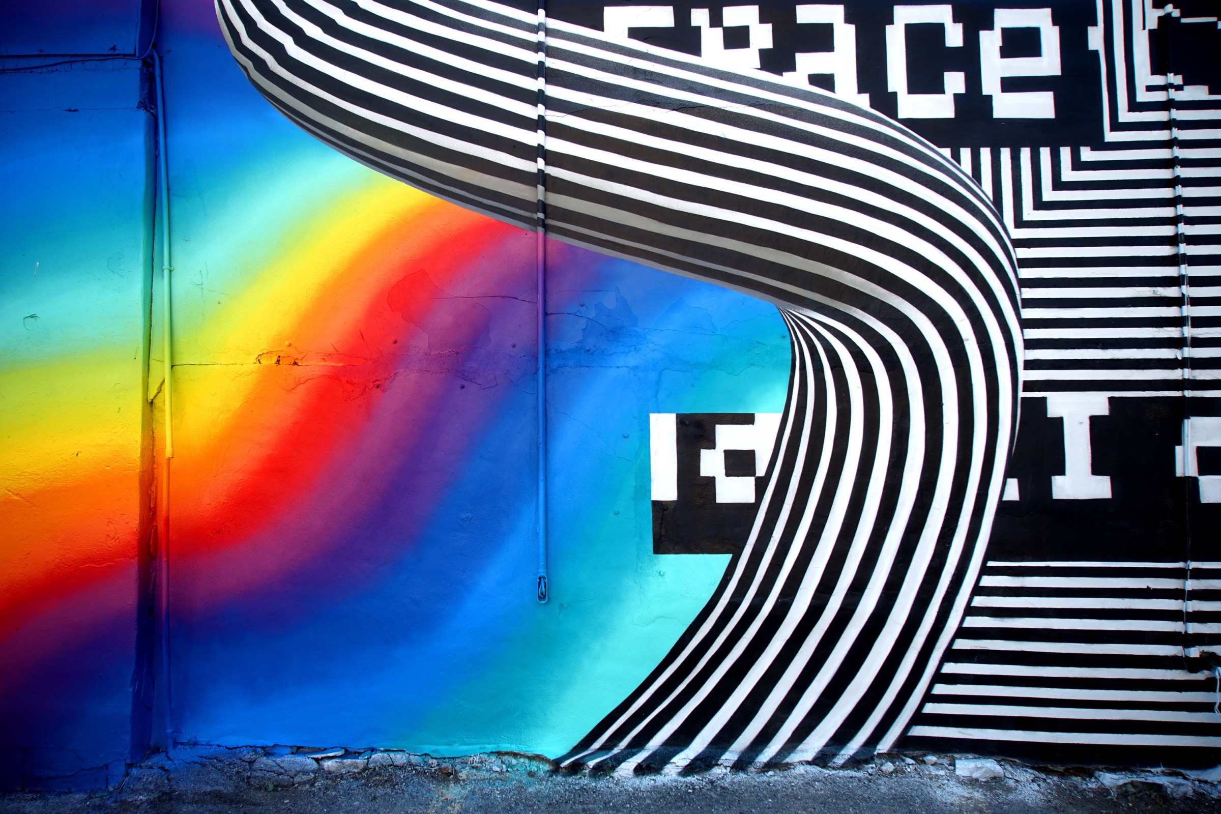 Montreal, 2016 — Detalle: la curva del espectro contra las líneas.