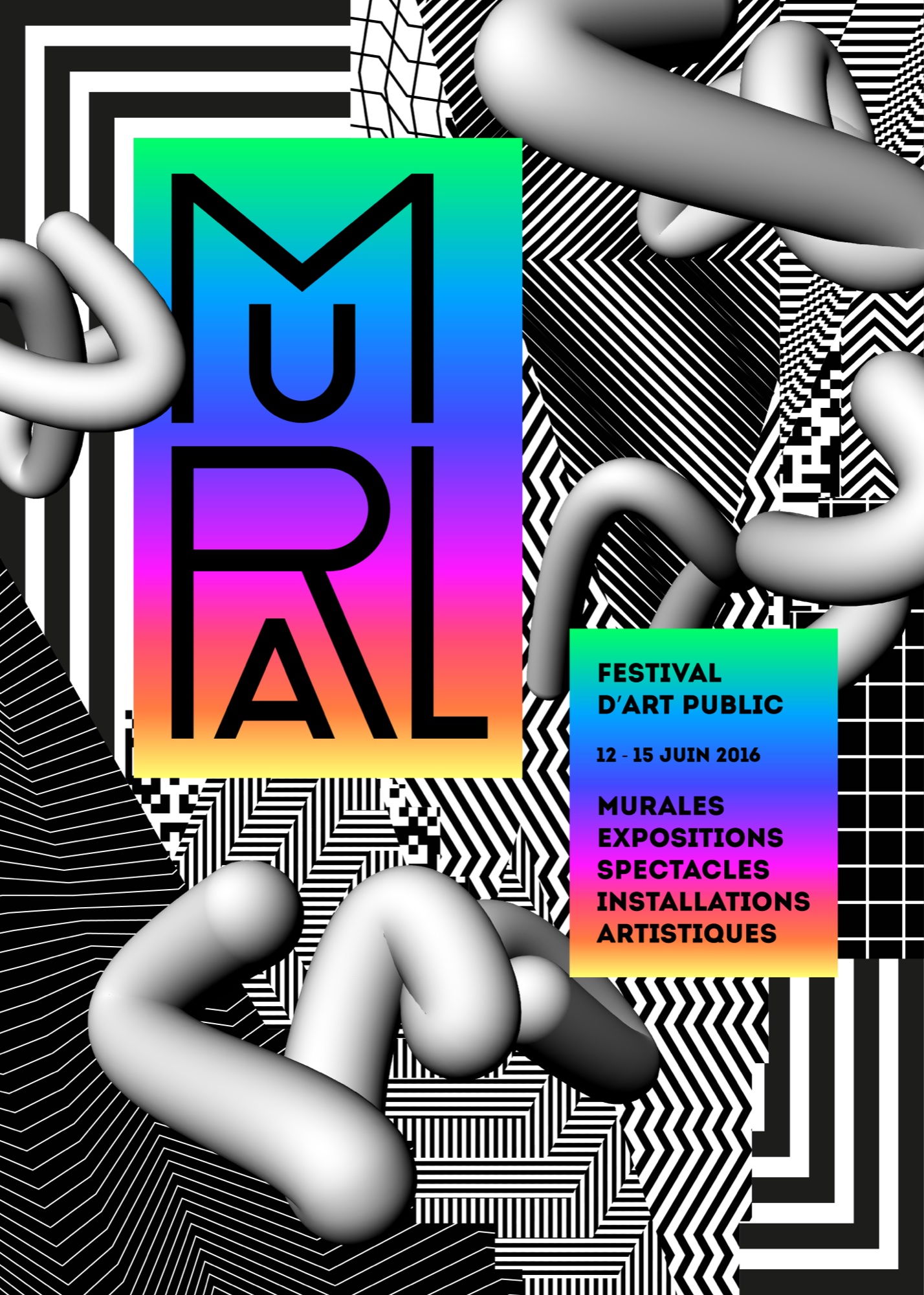 Montreal, 2016 — Cartel de la imagen del festival, diseñada por Felipe.