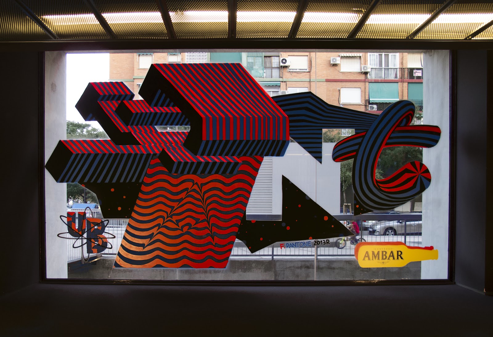 La Rambleta UV mural, 2014 — foto del Drive del estudio (harvest 2026-07-04) · carpeta valencia-2013-rambleta