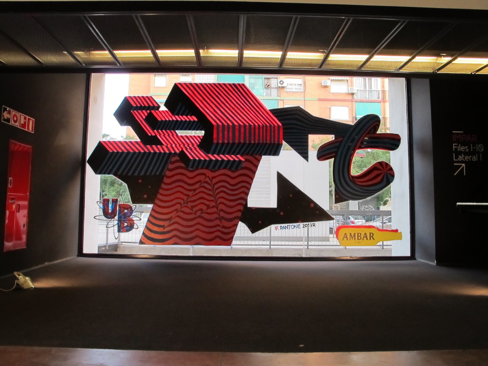 La Rambleta UV mural, 2014 — foto del Drive del estudio (harvest 2026-07-04) · carpeta valencia-2013-rambleta