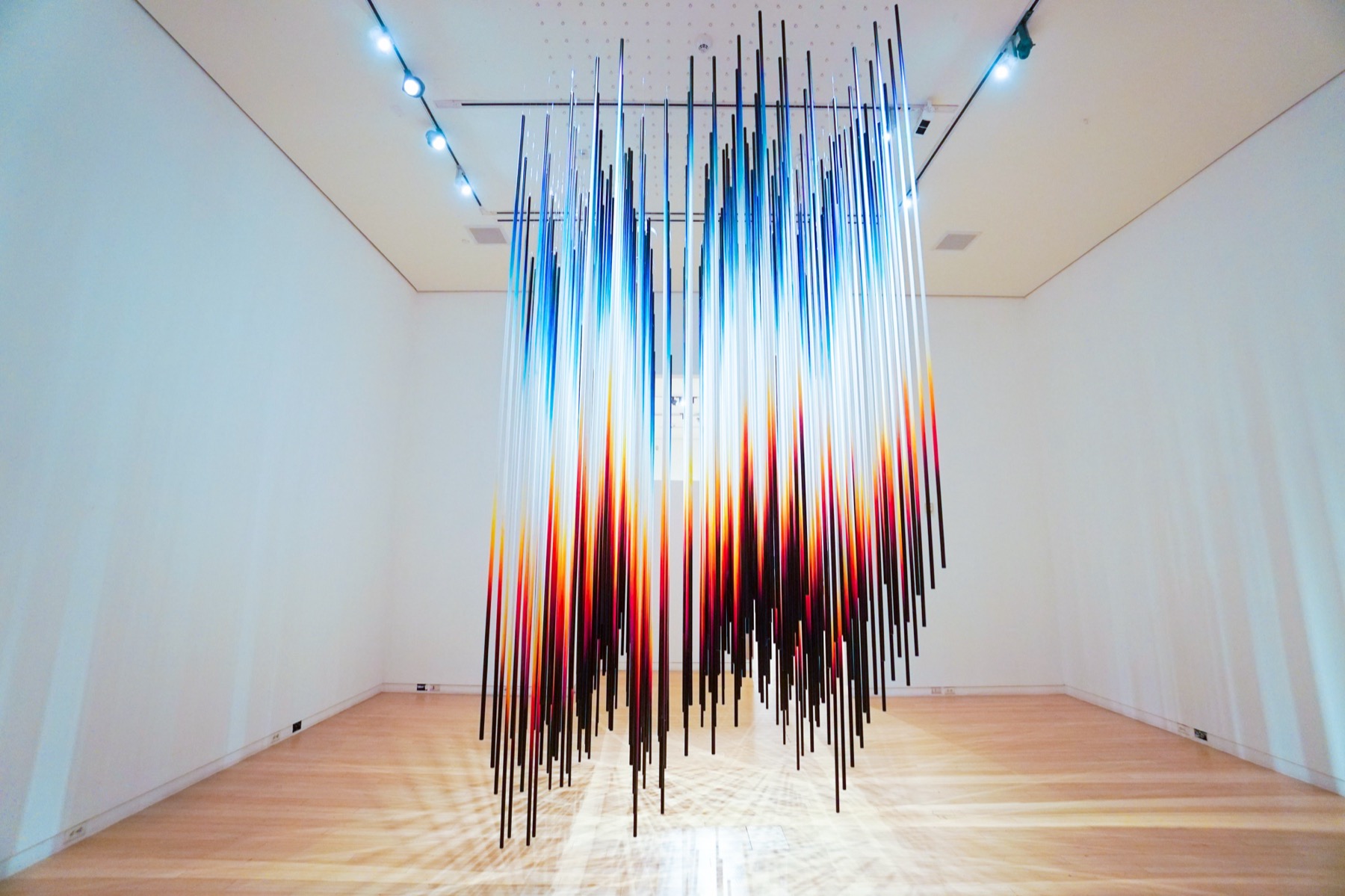 2017 — Chromadynamica Dimensional: láminas verticales que, al andar