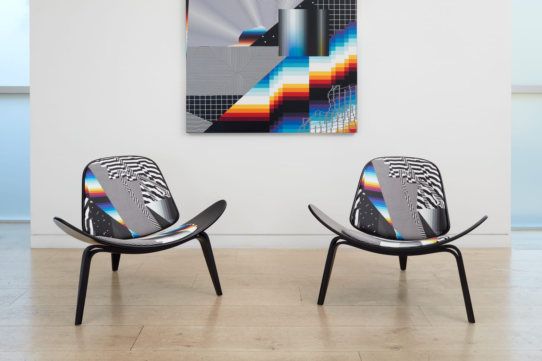 Etai & Felipe Pantone: Parallel Practices — Tailored Structures & Kinetic Surfaces — vista de sala