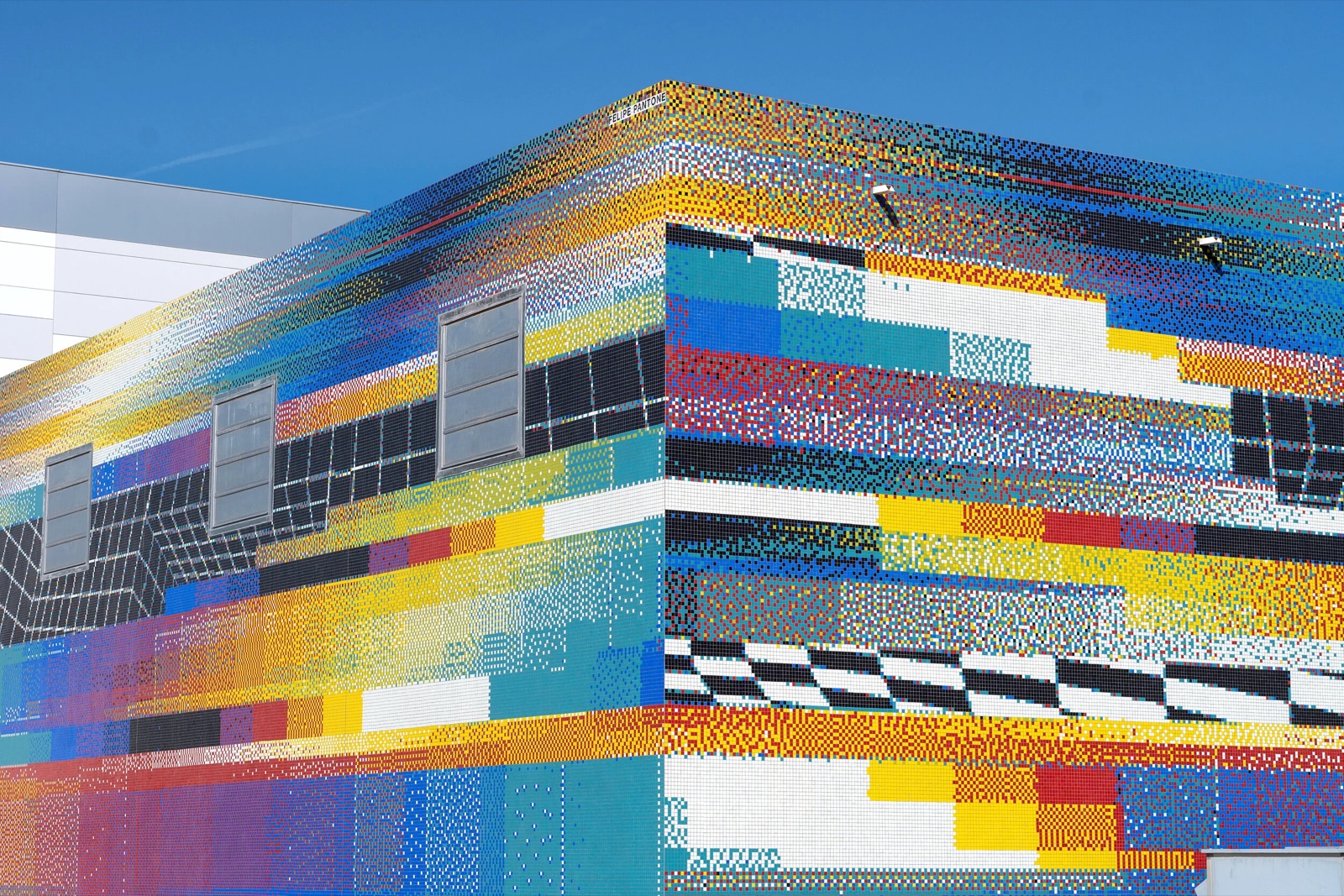 Chromadynamica (UPV mosaic facade) — Valencia, 2020