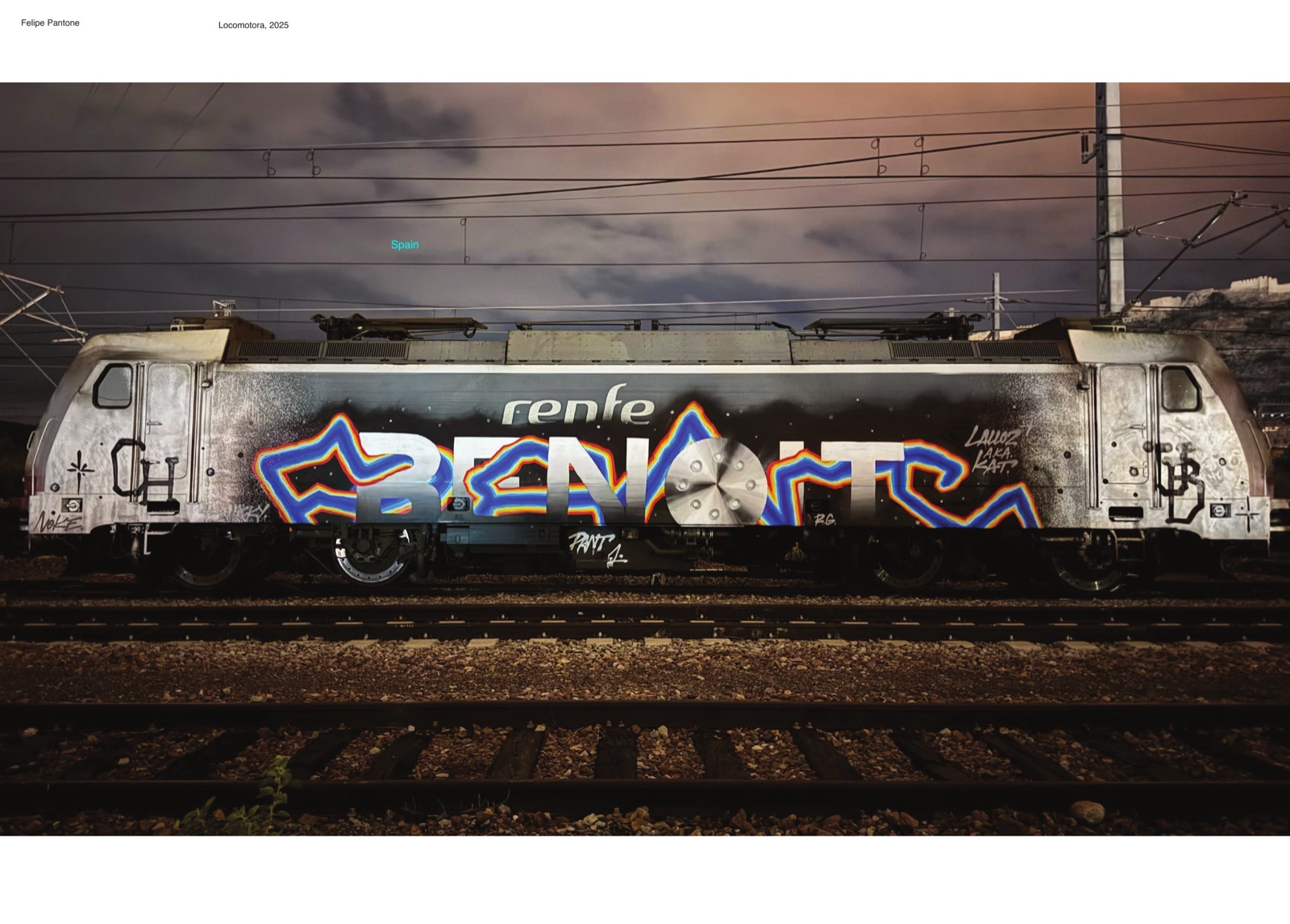 Locomotora — documentada en el libro de graffiti; detalles y contexto por aclarar con el artista.