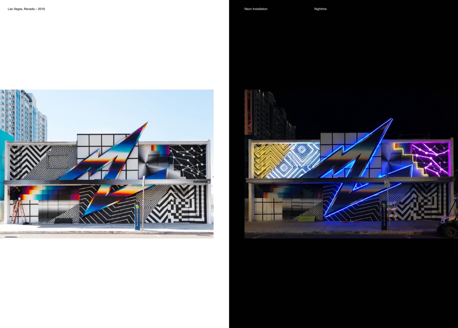 W3-Dimensional mural (Life is Beautiful) — Las Vegas, 2016
